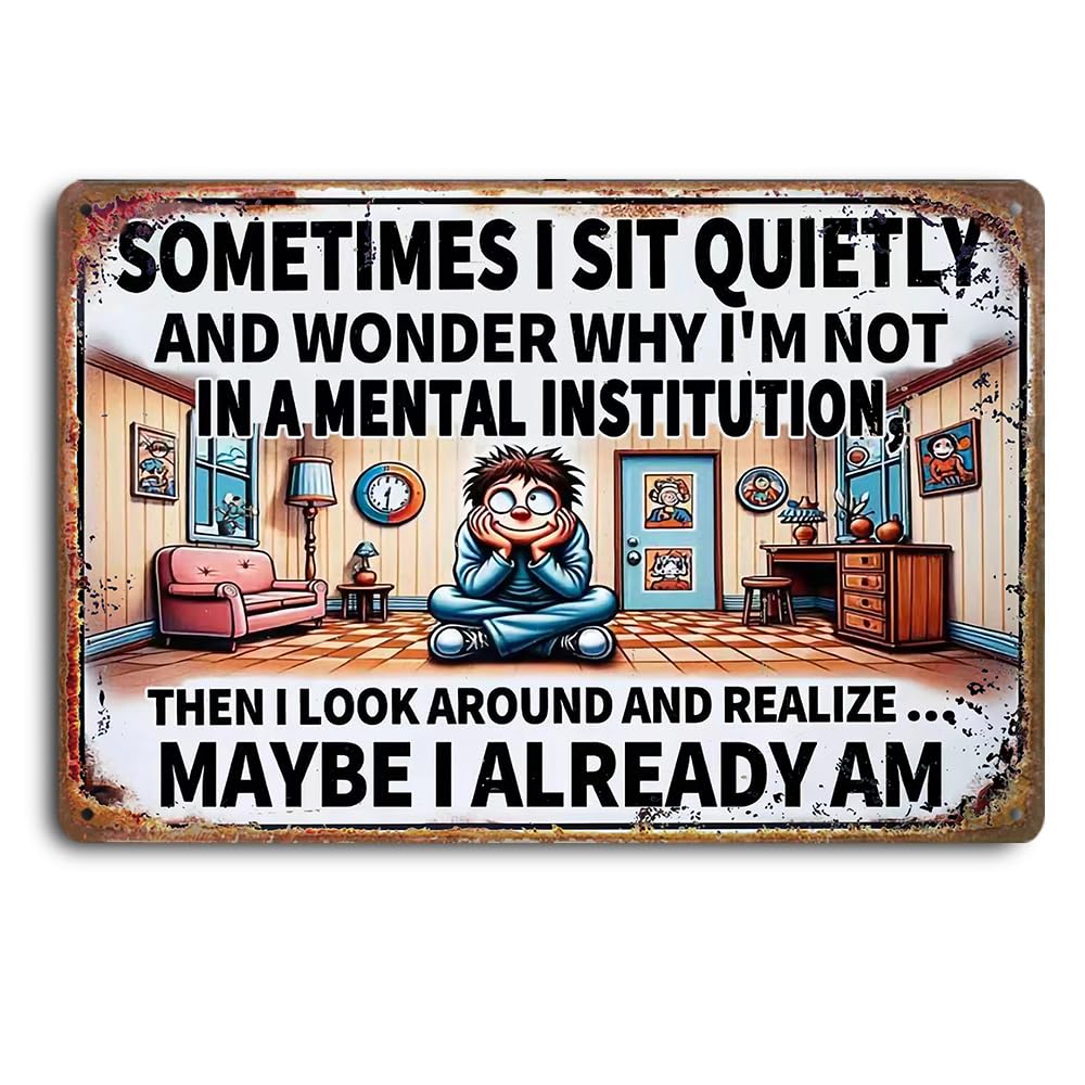 Home Office Quotes - Decoração de parede vintage humorística -