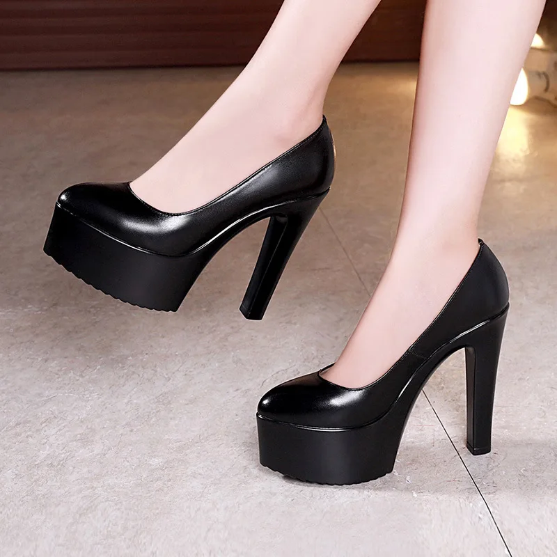 Home Office Makeover - Sapatos de Plataforma Plus Size 32-43