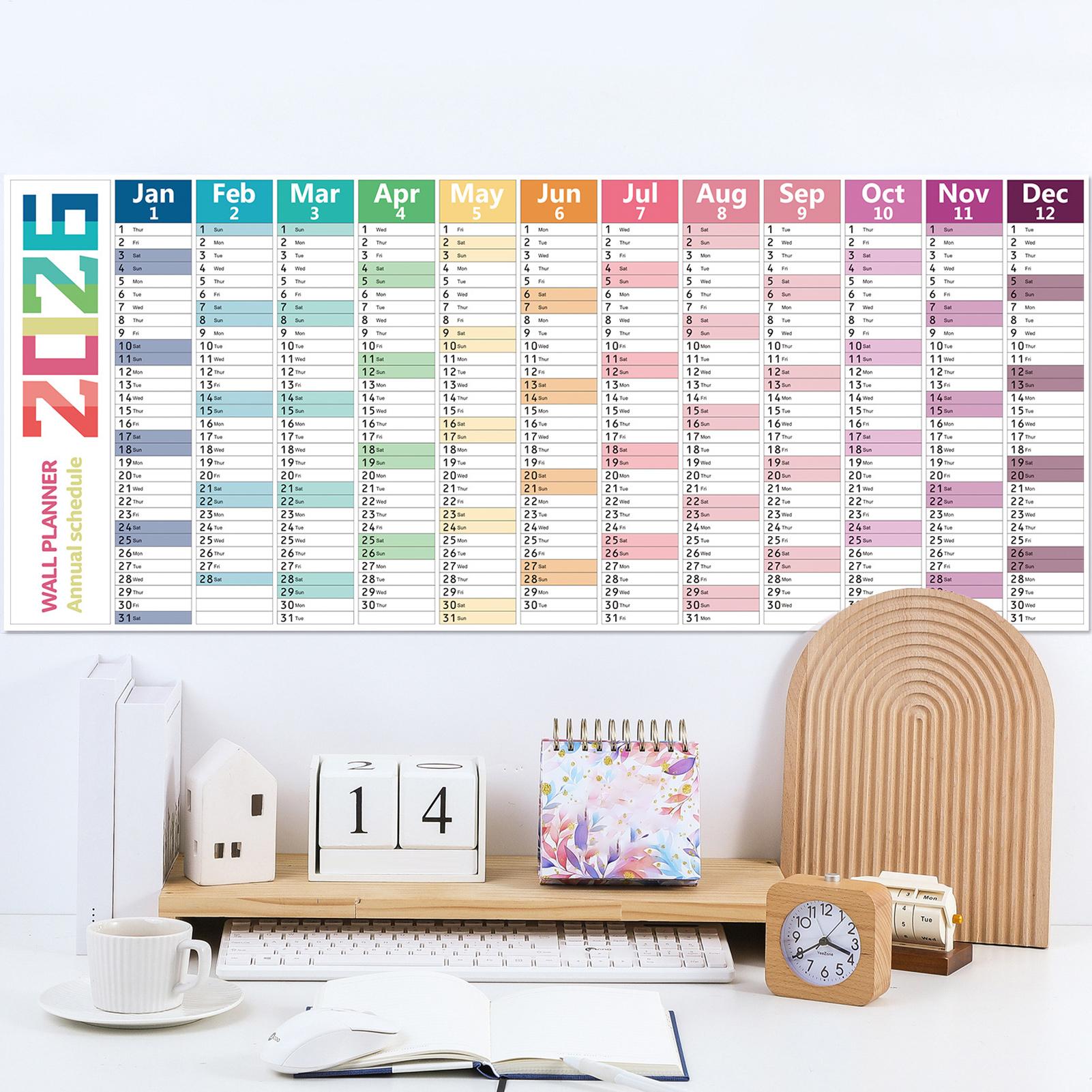 Home Office Wallpaper - 2026 calendário de parede em inglês,