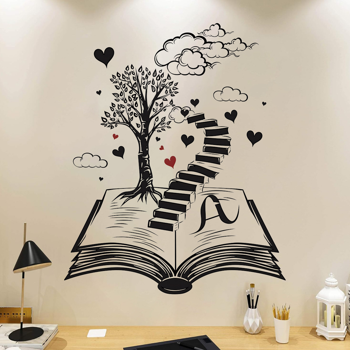 Adesivos de parede para sala d - Home Office Wallpaper avaliação e preço