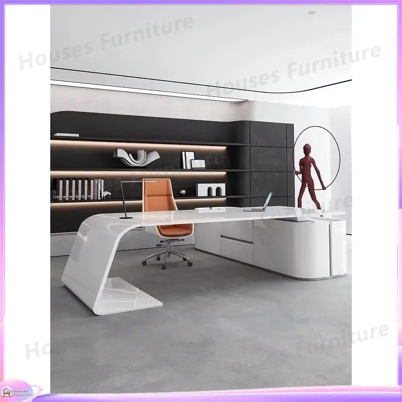 Mesa Executiva Moderna de Luxo - Home Office 2024 avaliação e preço