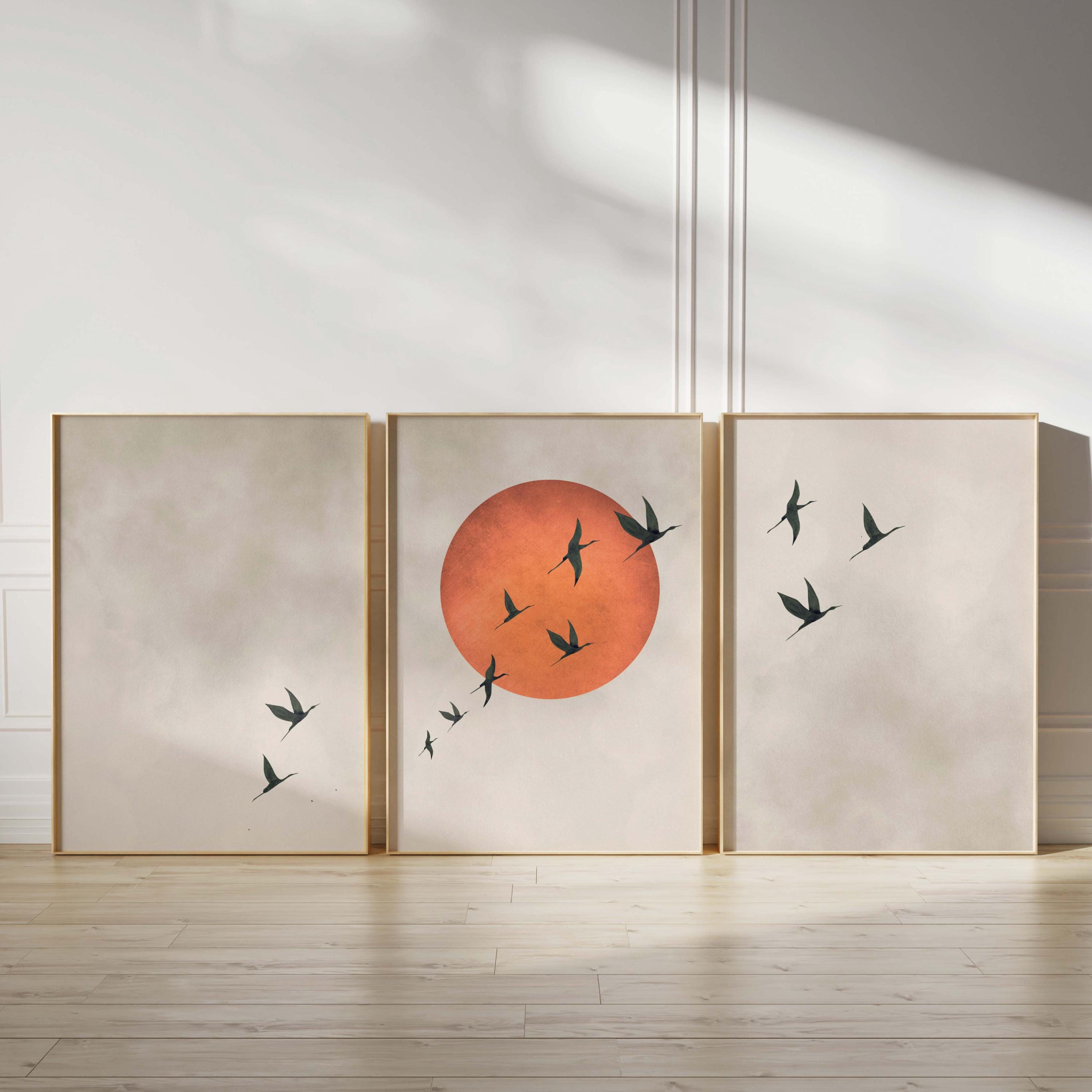 Conjunto de 3 Pôsteres de Arte - Home Office Japandi avaliação e preço