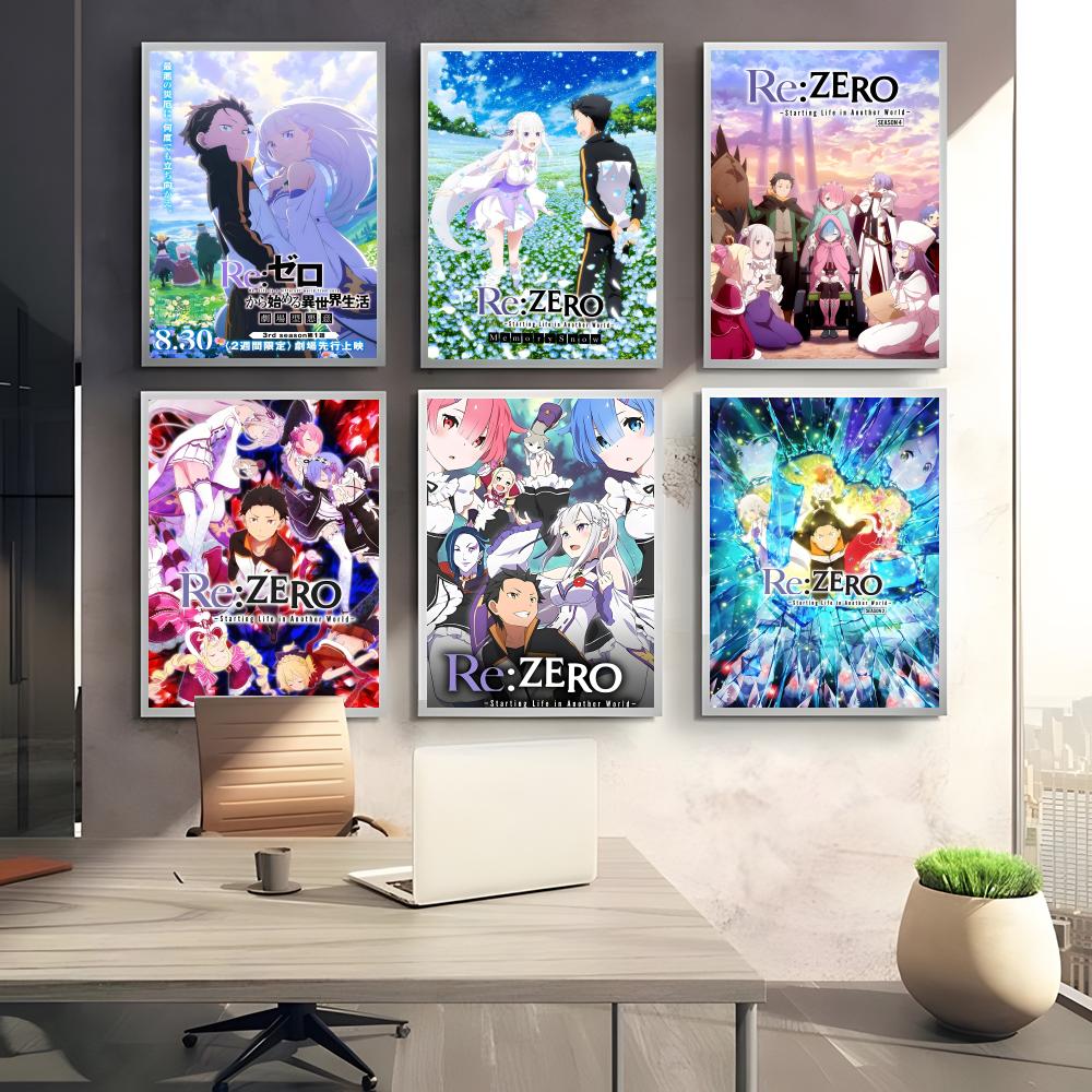 Anime R-Re Zero Poster Perfect - Home Office Wallpaper avaliação e preço
