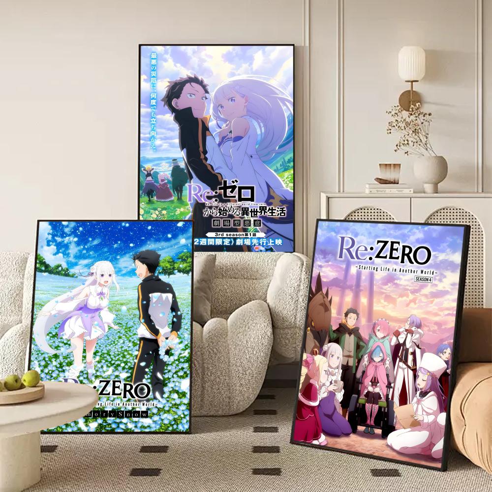 Anime R-Re Zero Poster Perfect - Home Office Wallpaper avaliação e preço