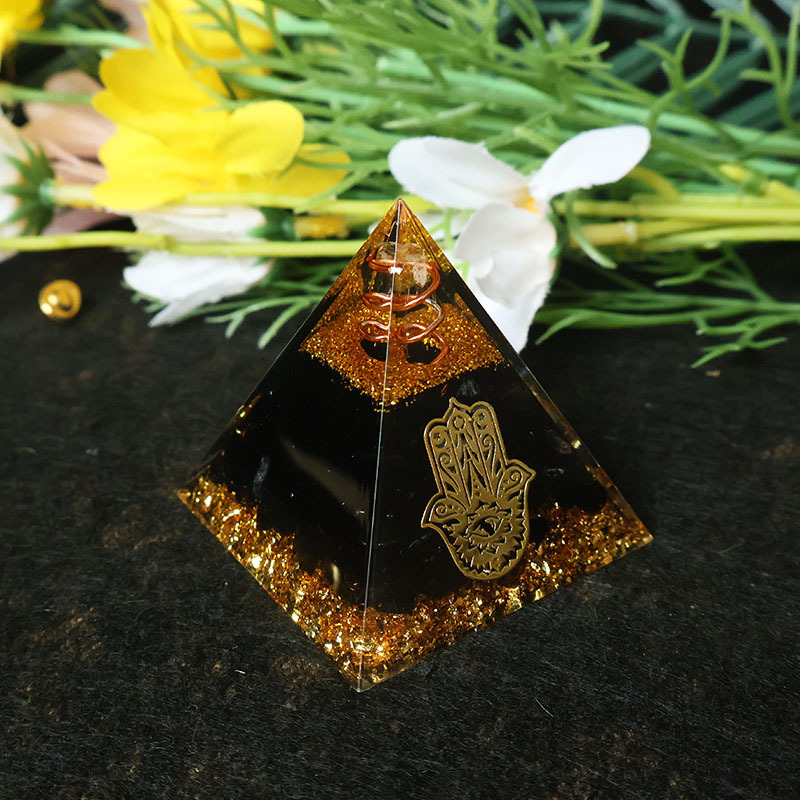 Pirâmide de Orgonite de Obsidi - Home Office Gifts avaliação e preço