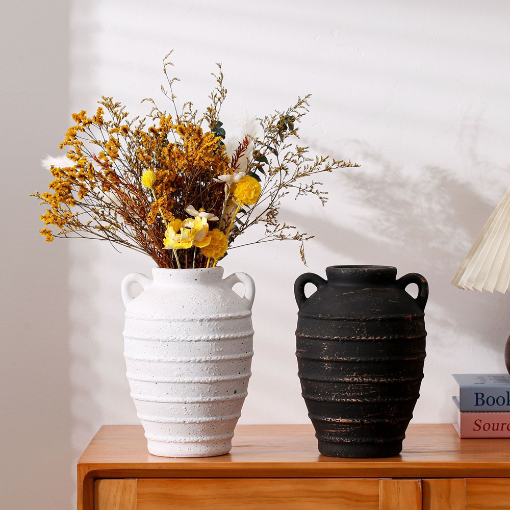 Vaso Cerâmico Amphora para Flo - Home Office Japandi avaliação e preço