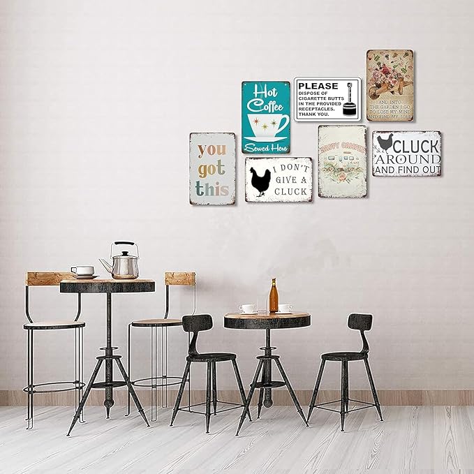 Decoração de parede vintage hu - Home Office Quotes avaliação e preço