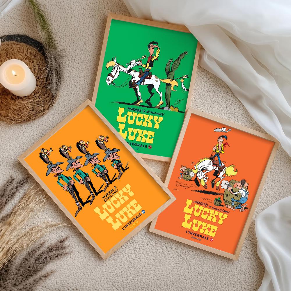 Pôster de Anime L-lucky Luke e - Home Office Wallpaper avaliação e preço