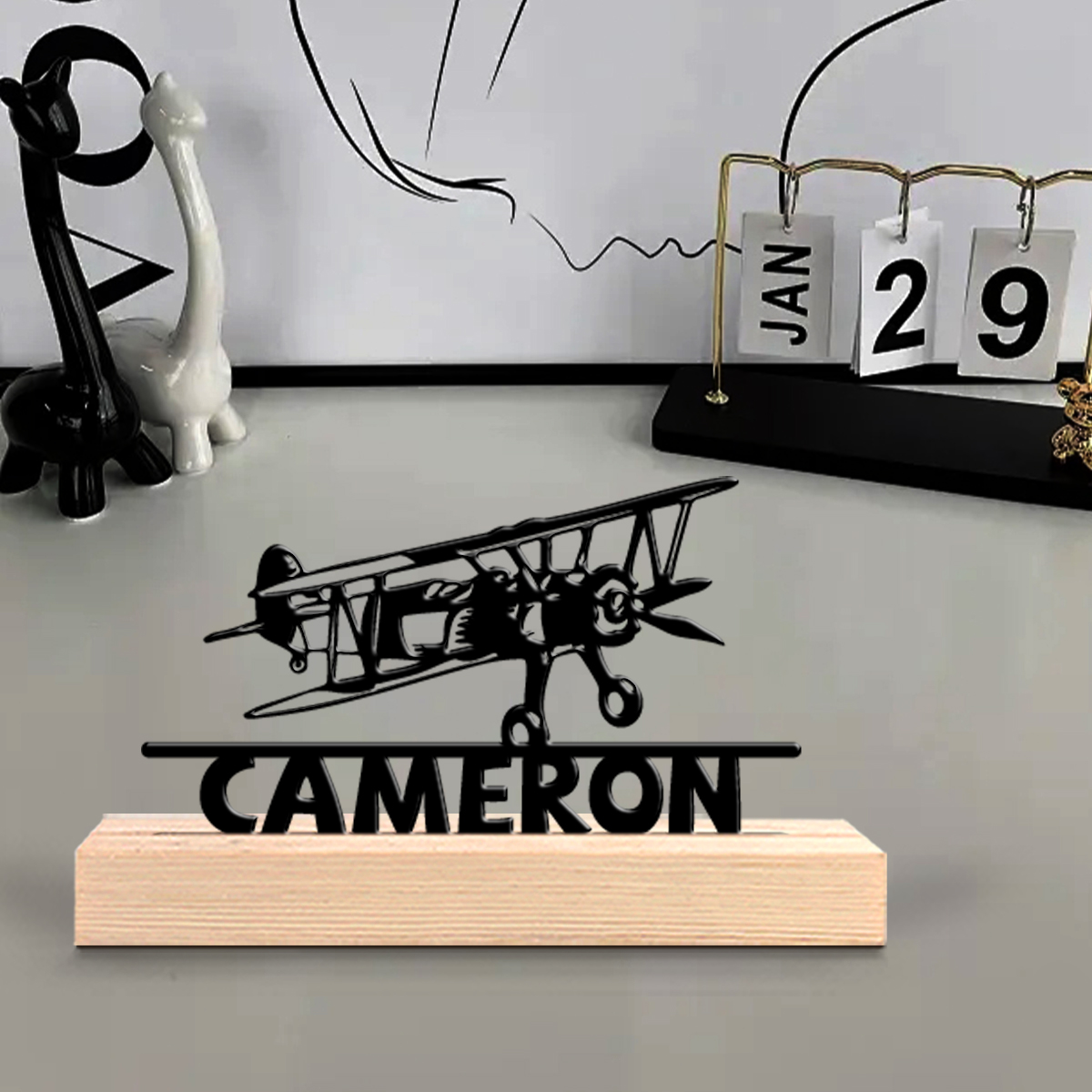 1 Peça de Ornamento de Arte em - Home Office Gifts avaliação e preço