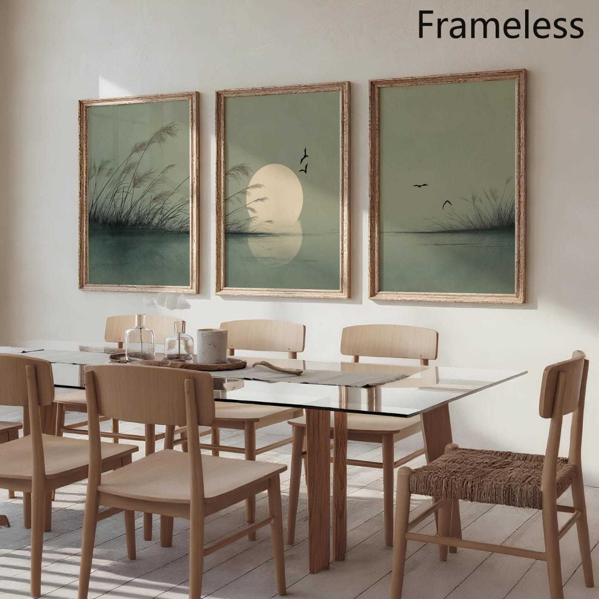 Conjunto de 3 Peças: Pôsteres  - Home Office Japandi avaliação e preço