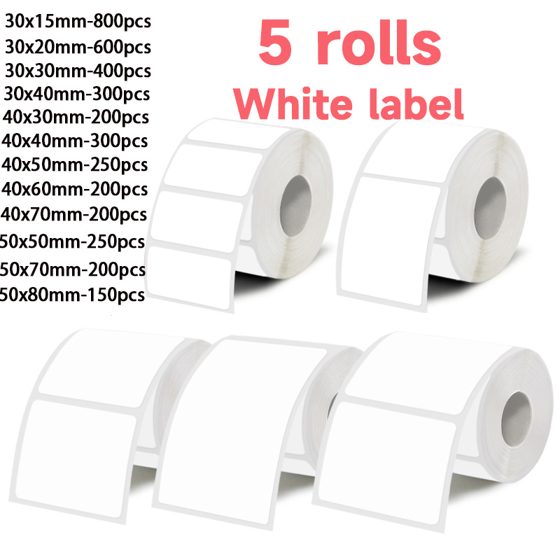 5 rolos de etiquetas adesivas  - Home Office Printer avaliação e preço