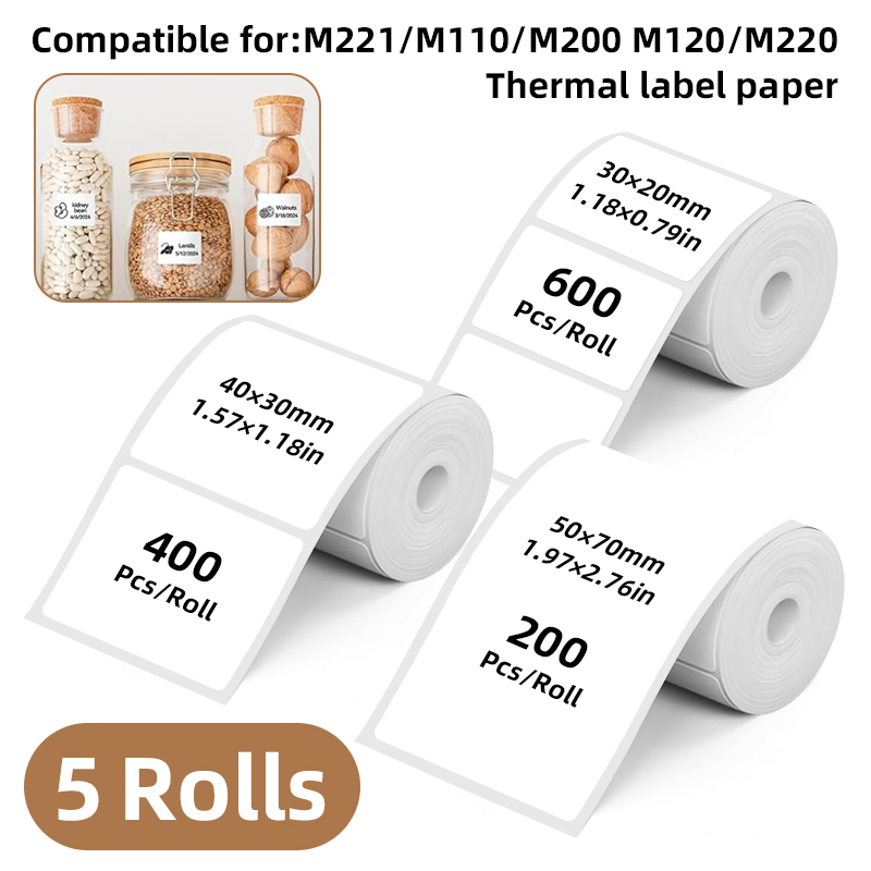5 rolos de etiquetas adesivas  - Home Office Printer avaliação e preço