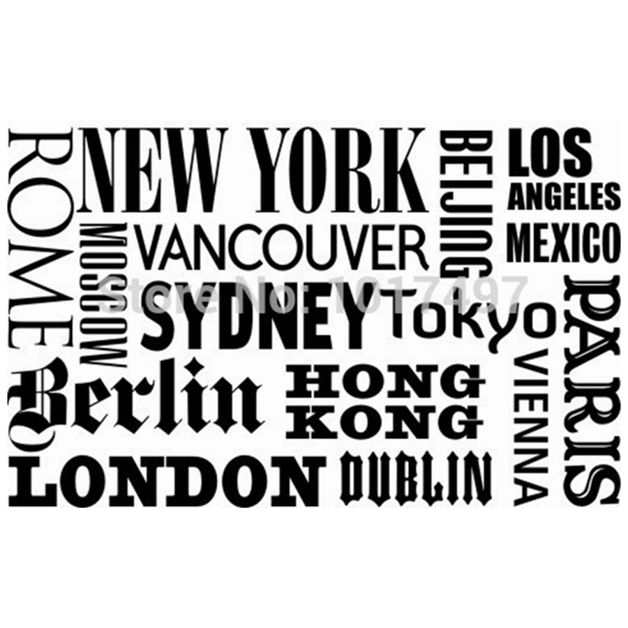 Nova york londres paris citaçã - Home Office Quotes avaliação e preço