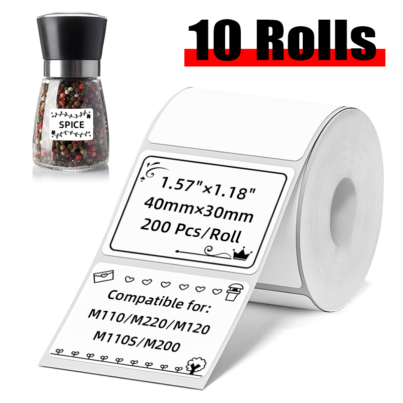 10 rolos de etiquetas térmicas - Home Office Printer avaliação e preço