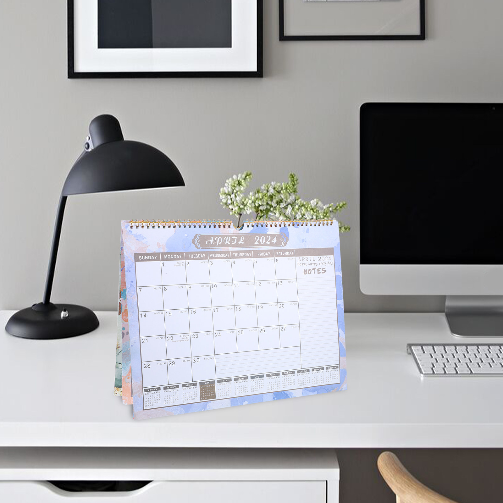 Calendário de parede grande 20 - Home Office 2024 avaliação e preço